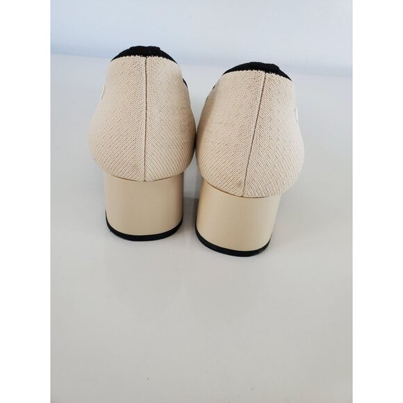 Vivaia Julie Pro Womens Chic Retro Round Toe Beige & Black Heels Size 40 US 9 - Picture 11 of 15